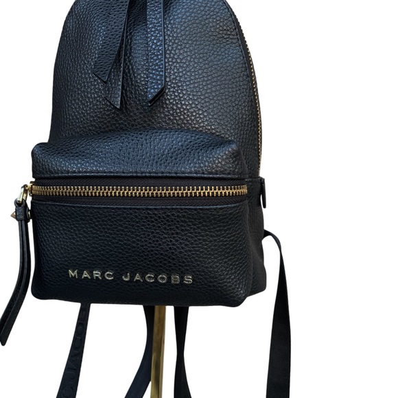 MARC JACOBS Black Pebbled Leather Mini Backpack Everyday Explorer Backpack Bag - Picture 6 of 17